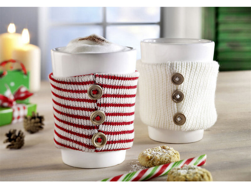 Mug Cozies with Coffee