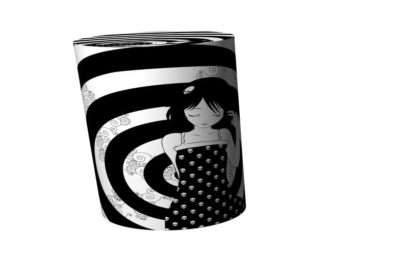 mug with anime girl design