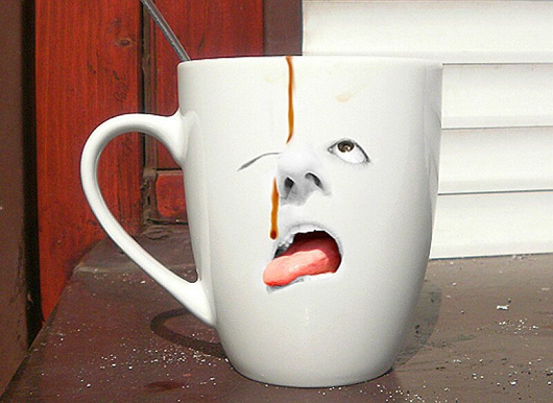 Mug with Face Design