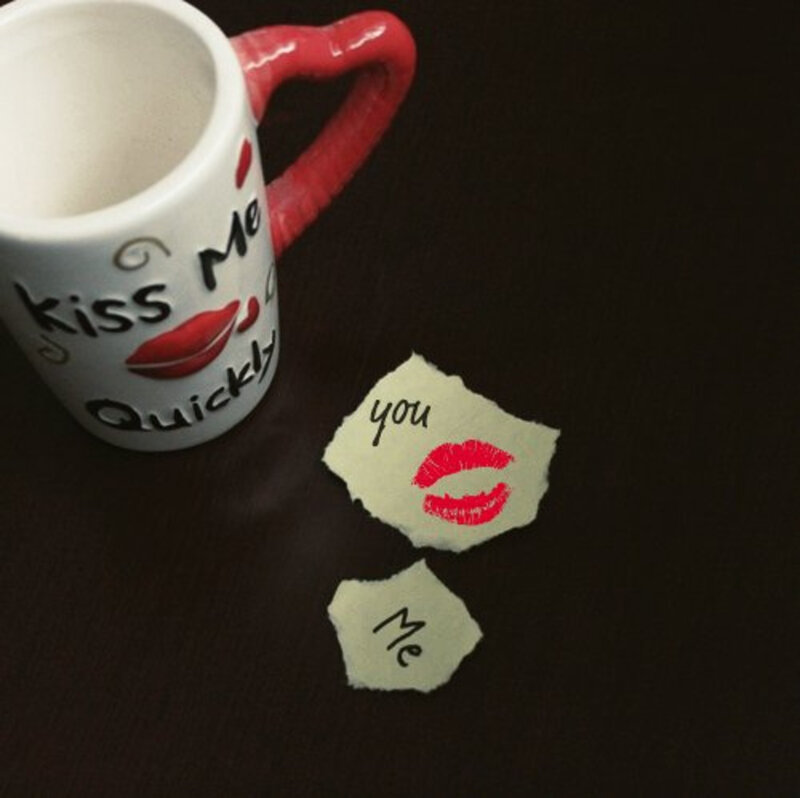 Mug with Lipstick Kiss
