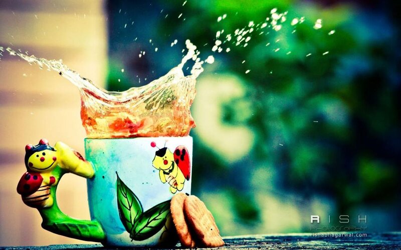 Mug with Liquid Splash — Green, Dynamic
