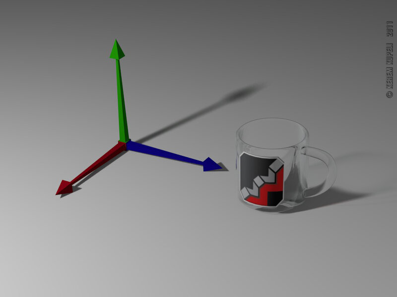 Mug with Logo and Coordinate System