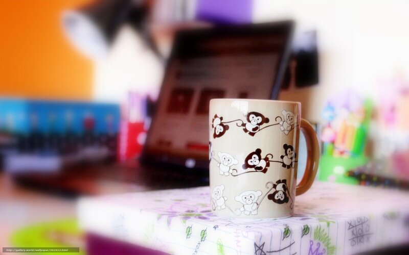 Mug with Monkey Design