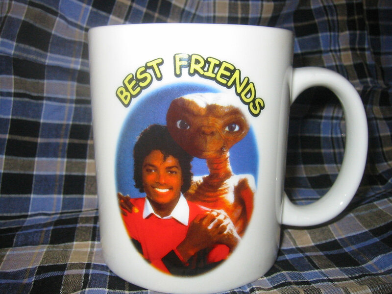 Mug with Photo of Man and Alien