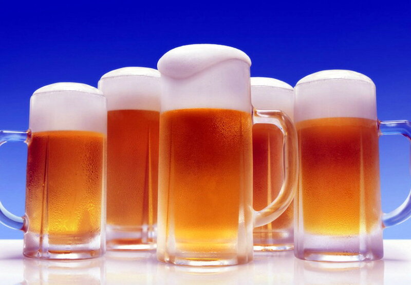 Mugs of Beer — Blue