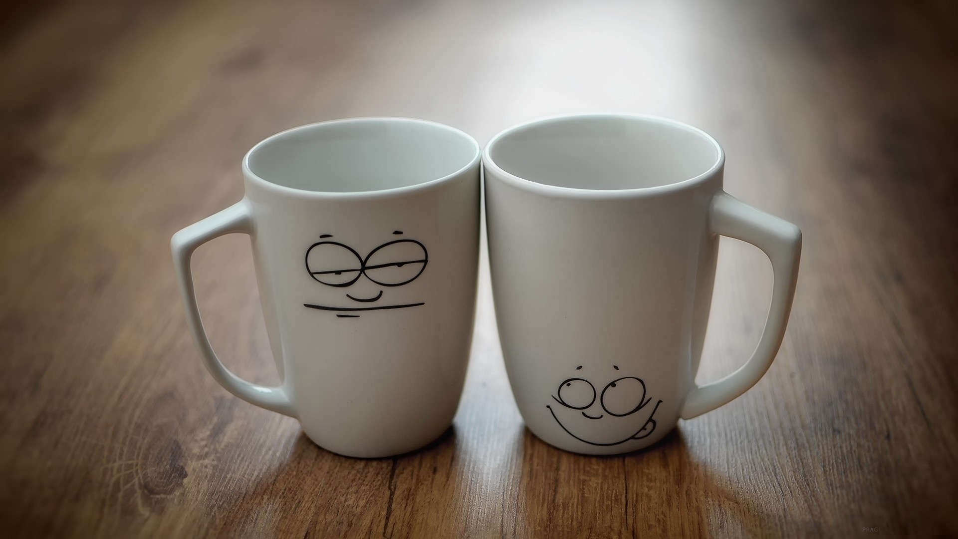 mugs with cartoon faces