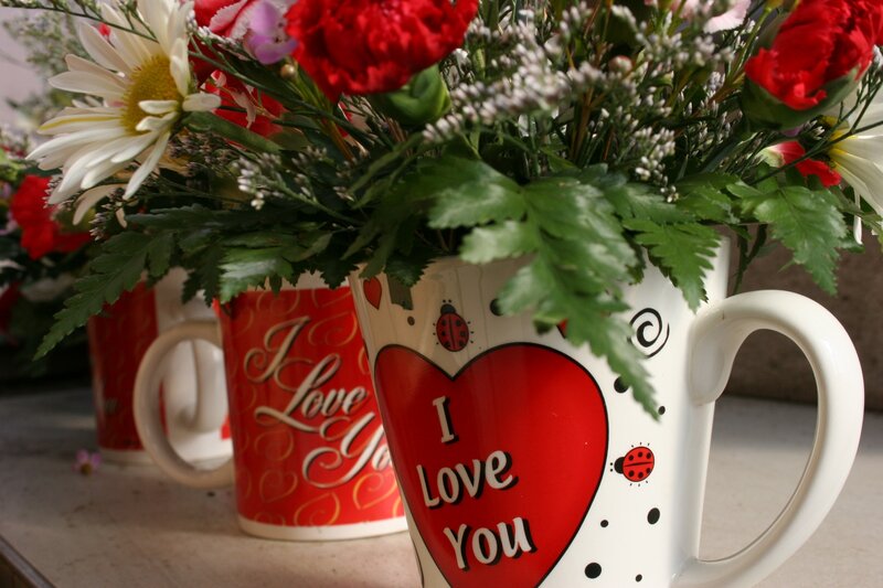 Mugs with Flowers
