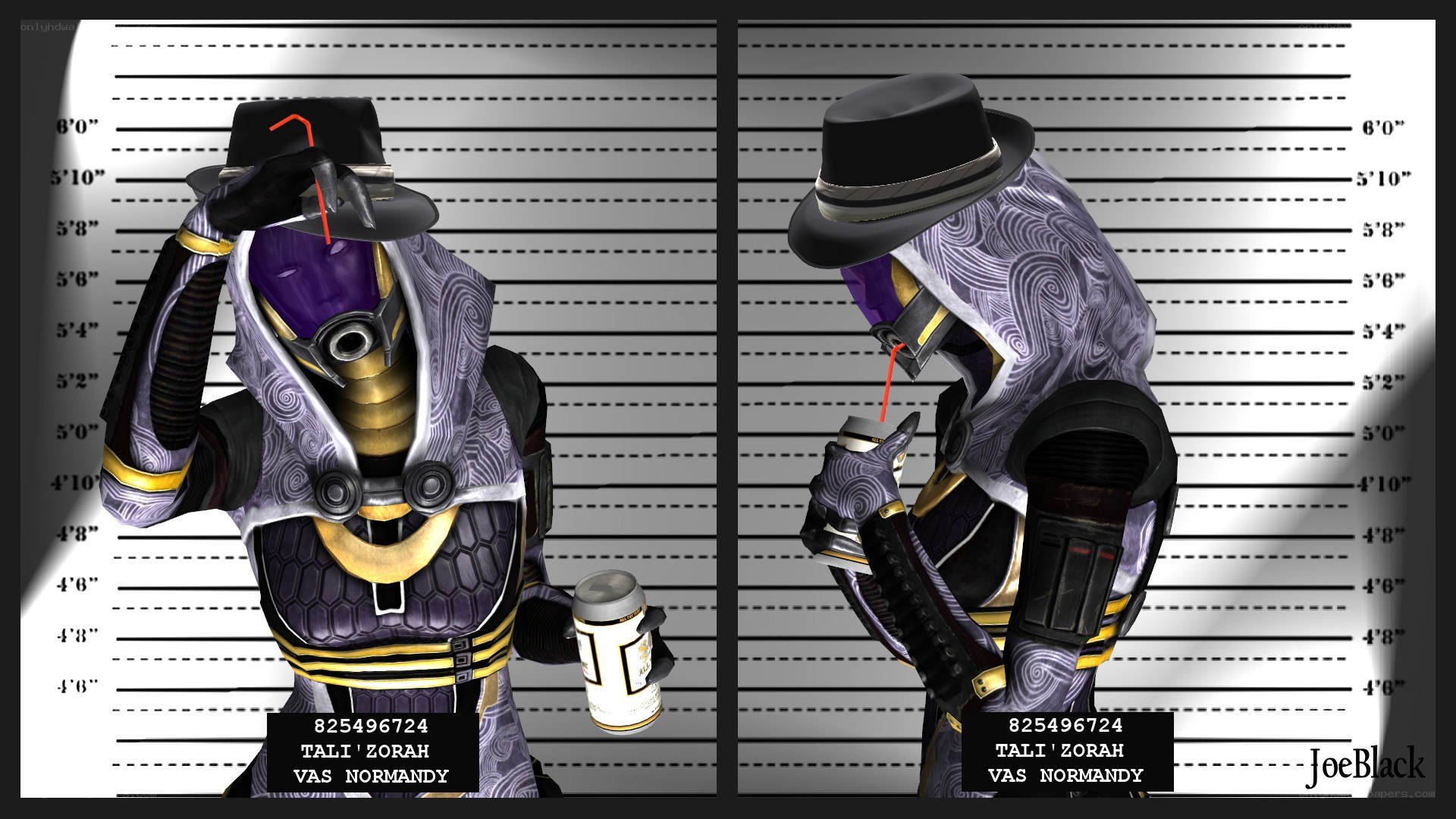 mugshot of a character