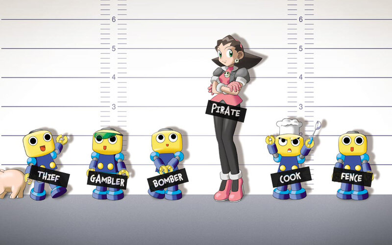 Mugshot of robot characters