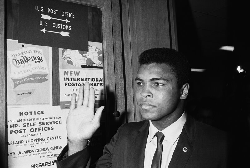 Muhammad Ali at post office
