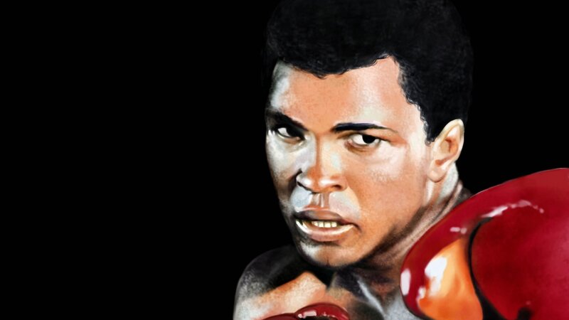 Muhammad Ali Boxing — Red, Intense