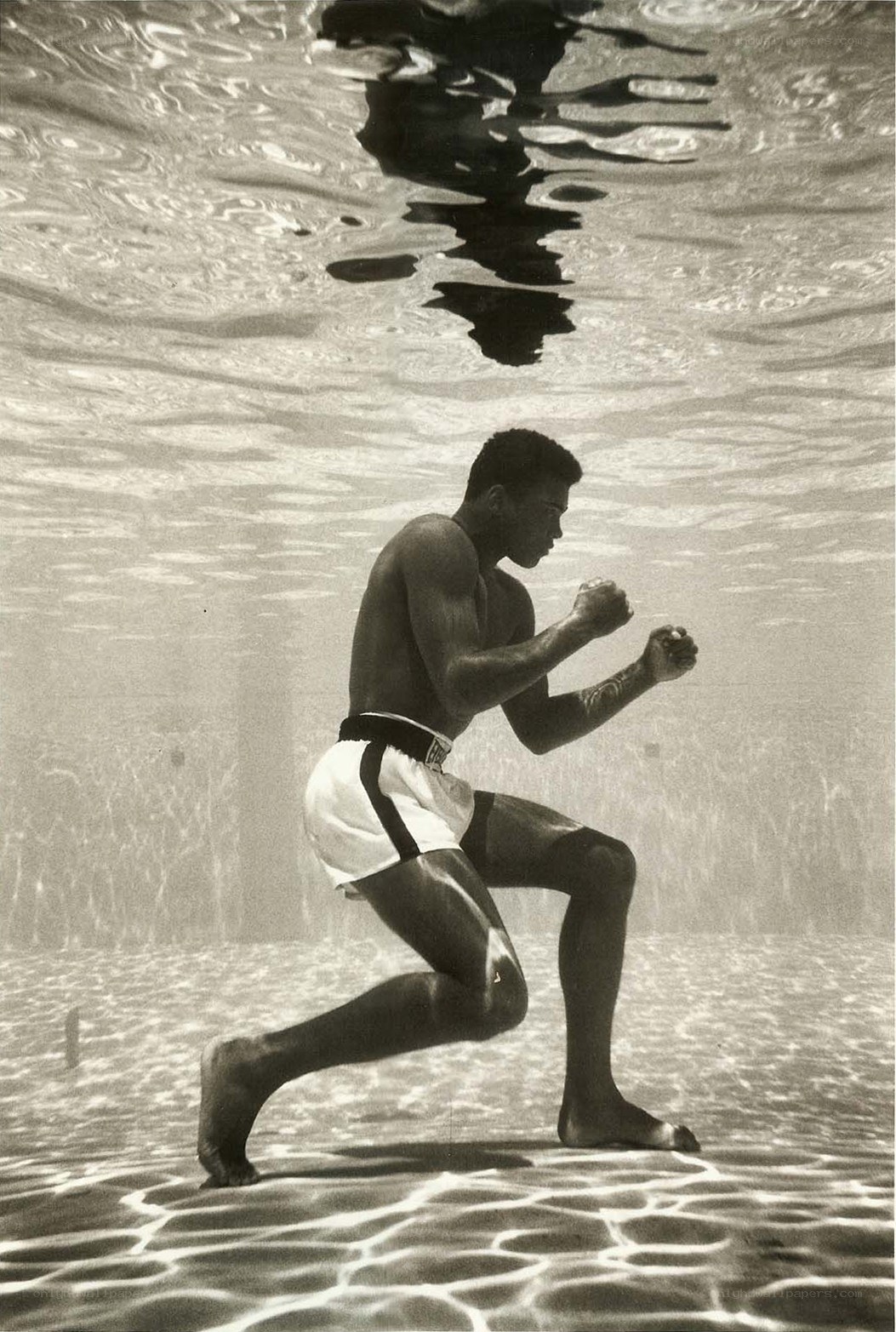 Muhammad Ali underwater
