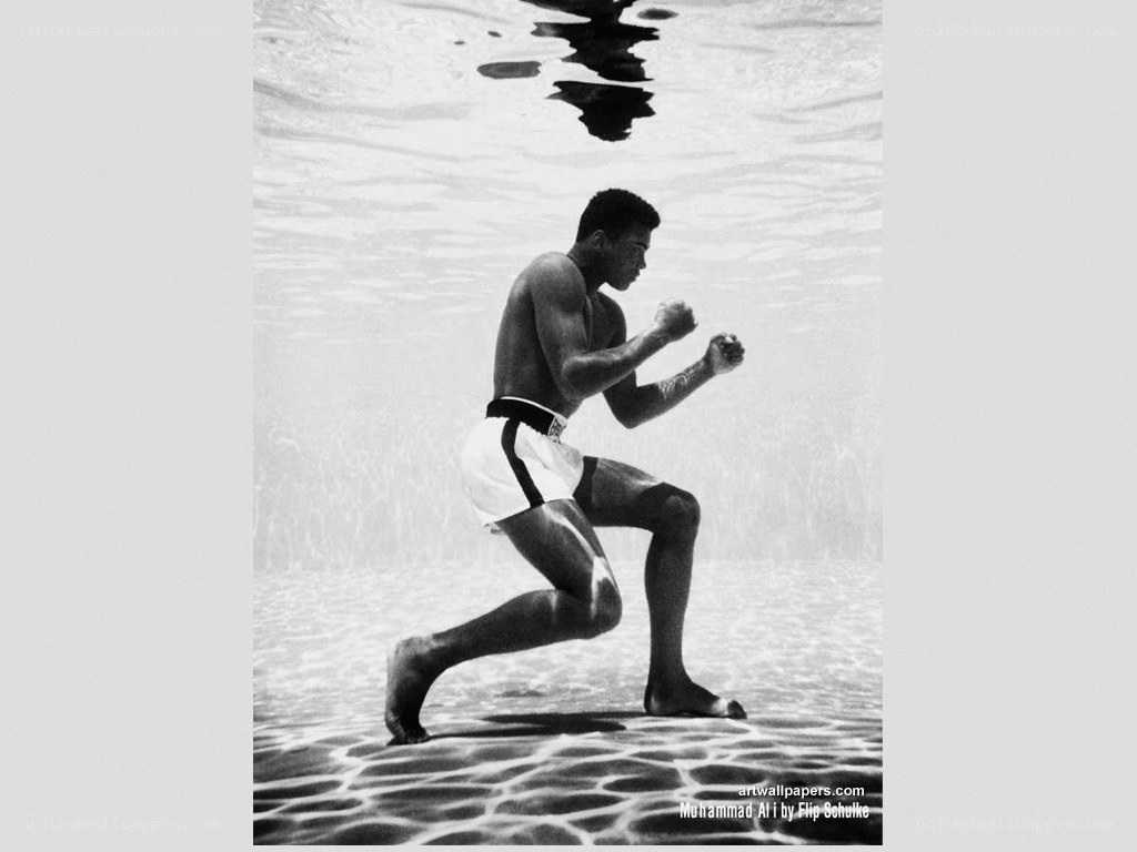 Muhammad Ali underwater