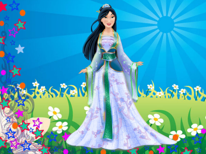 Mulan in a Garden