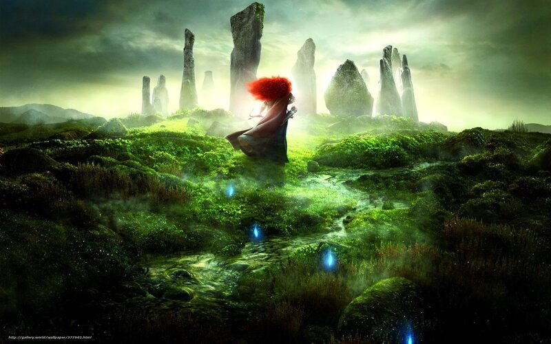 Mulan in a mystical landscape
