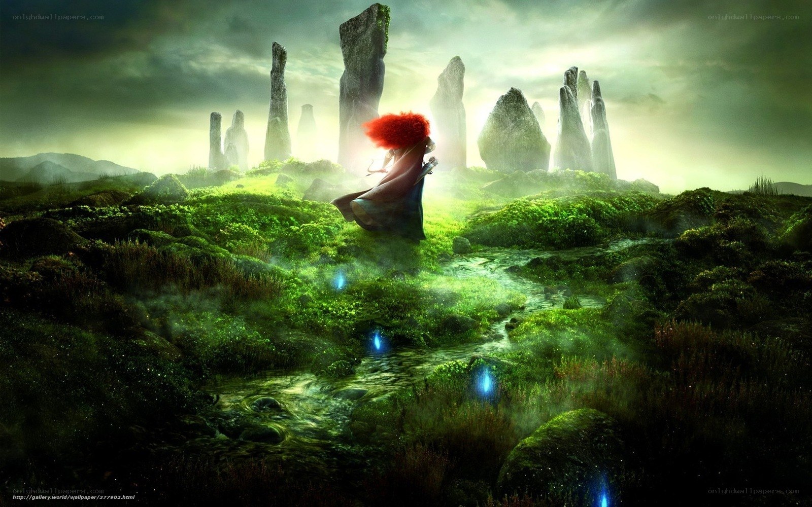 Mulan in a mystical landscape