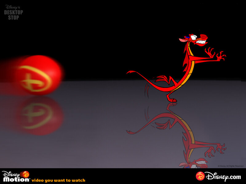Mulan's Mushu in action