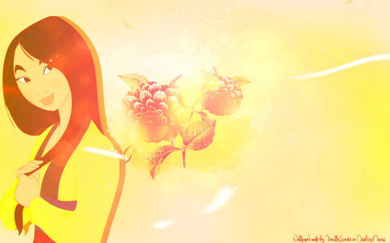 Mulan with Flowers