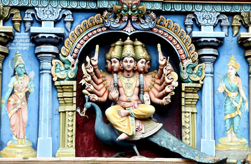 Multi-armed Deity Sculpture