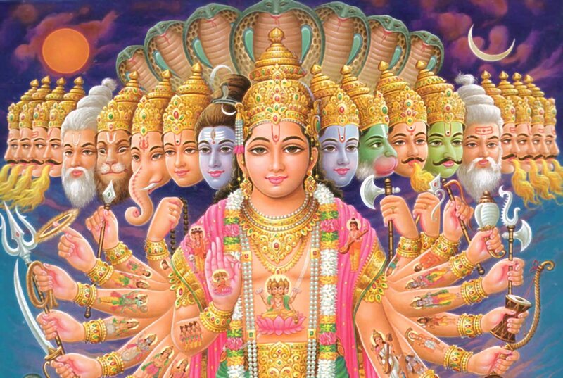Multi-armed Deity with Snakes