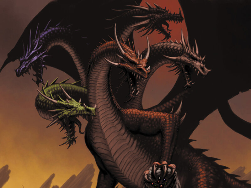 Multi-headed dragon creature
