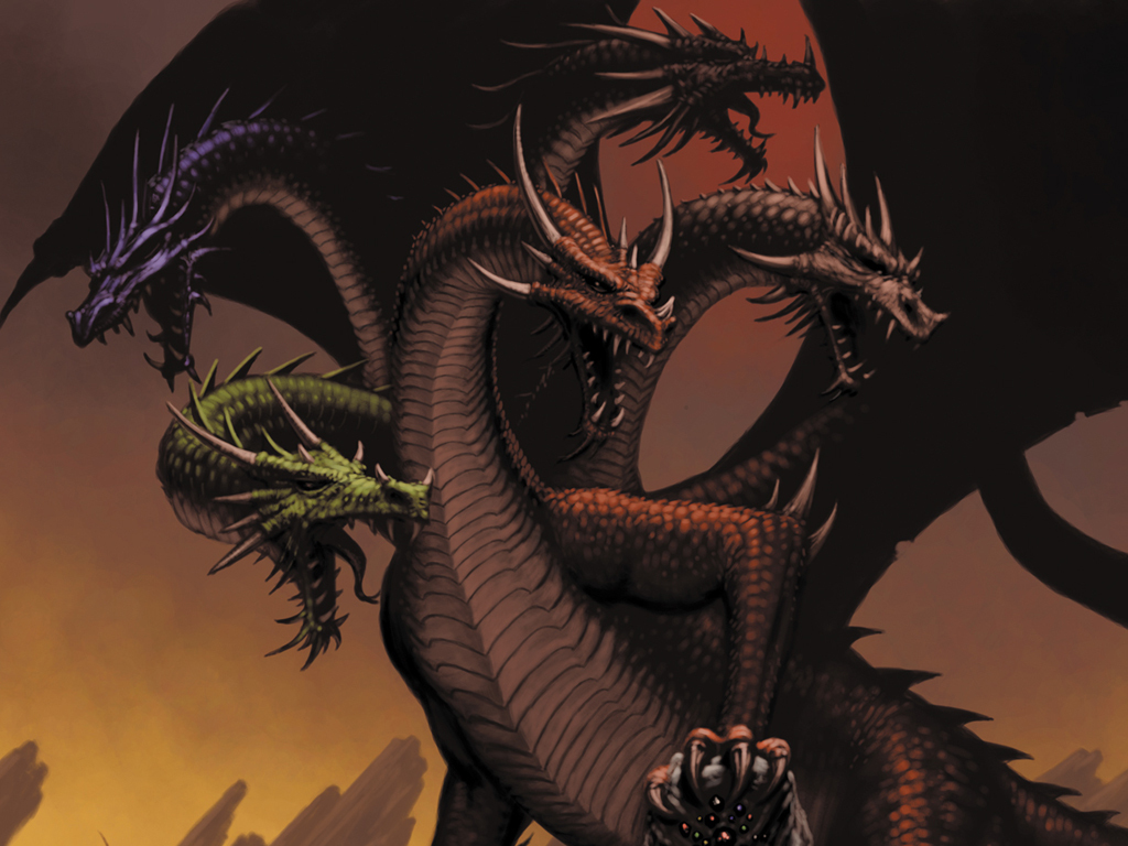Multi-headed dragon creature