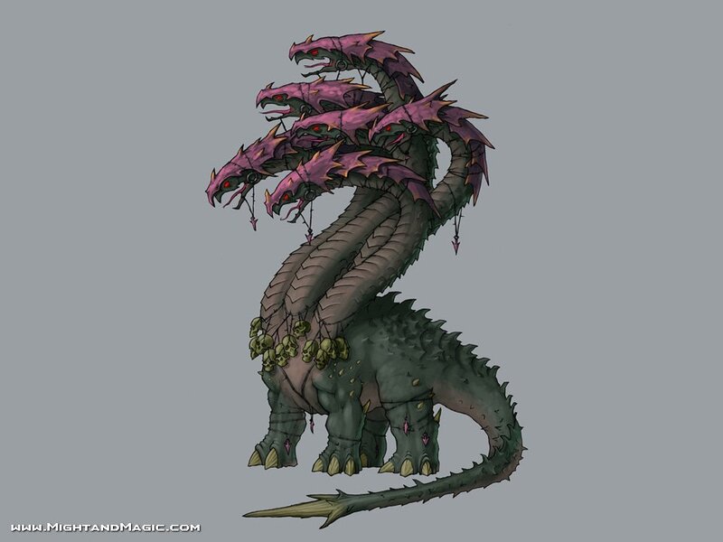 Multi-headed serpent monster