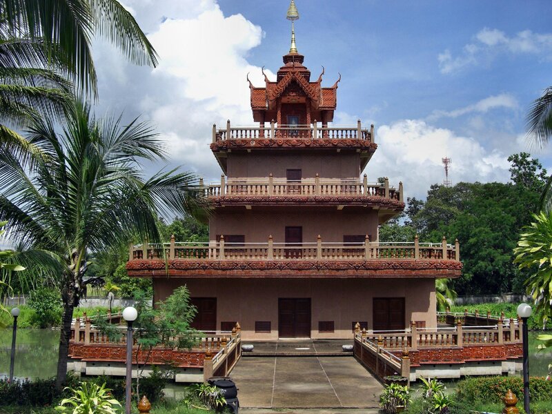 Multi-tiered Temple Tower