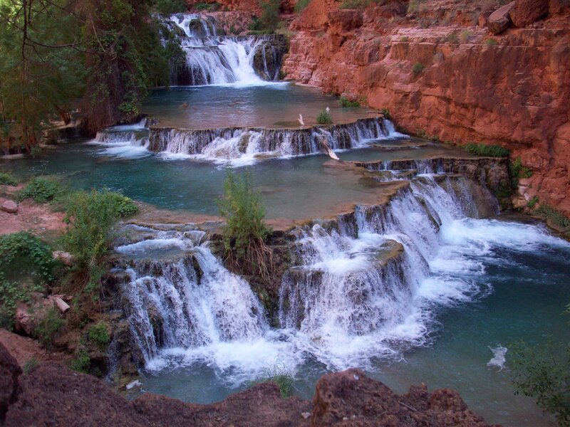 Multi-tiered Waterfall — Red