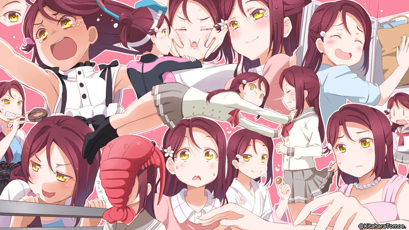Multiple Anime Girls — Pink, Chaotic