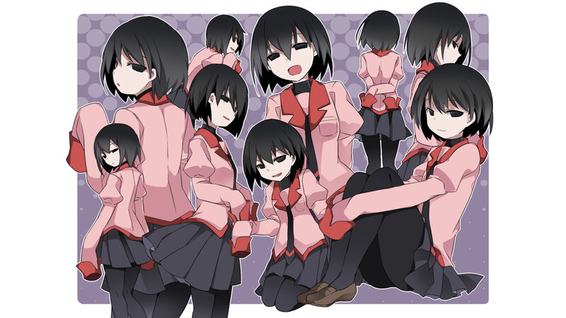 Multiple Anime Girls — Pink, Neutral