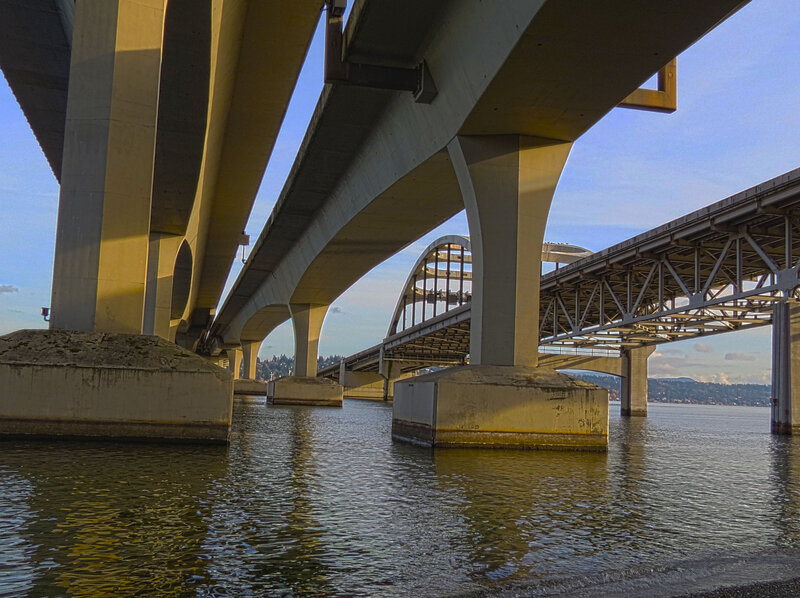 Multiple Bridges under Water