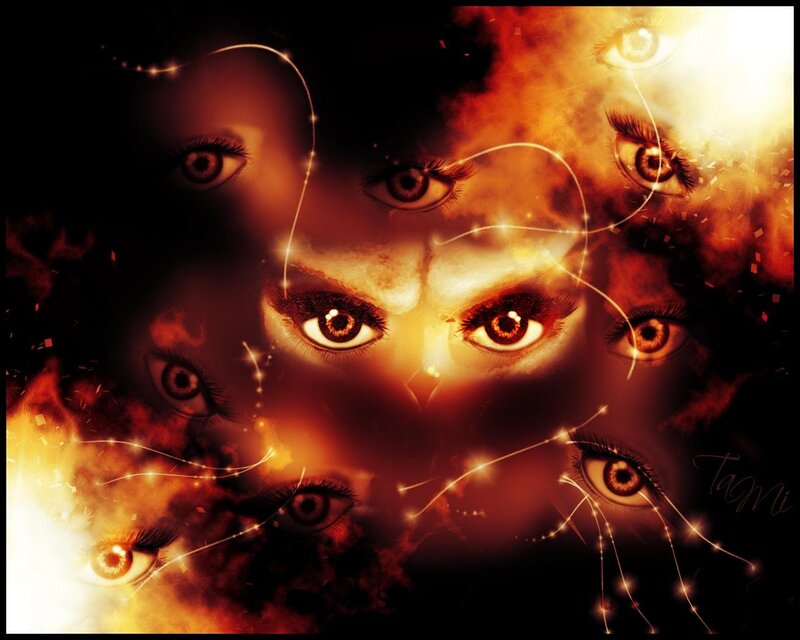Multiple Eyes in Fire