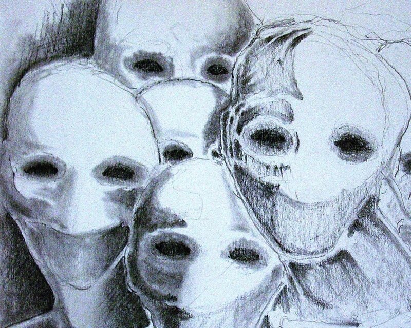 Multiple Ghostly Faces