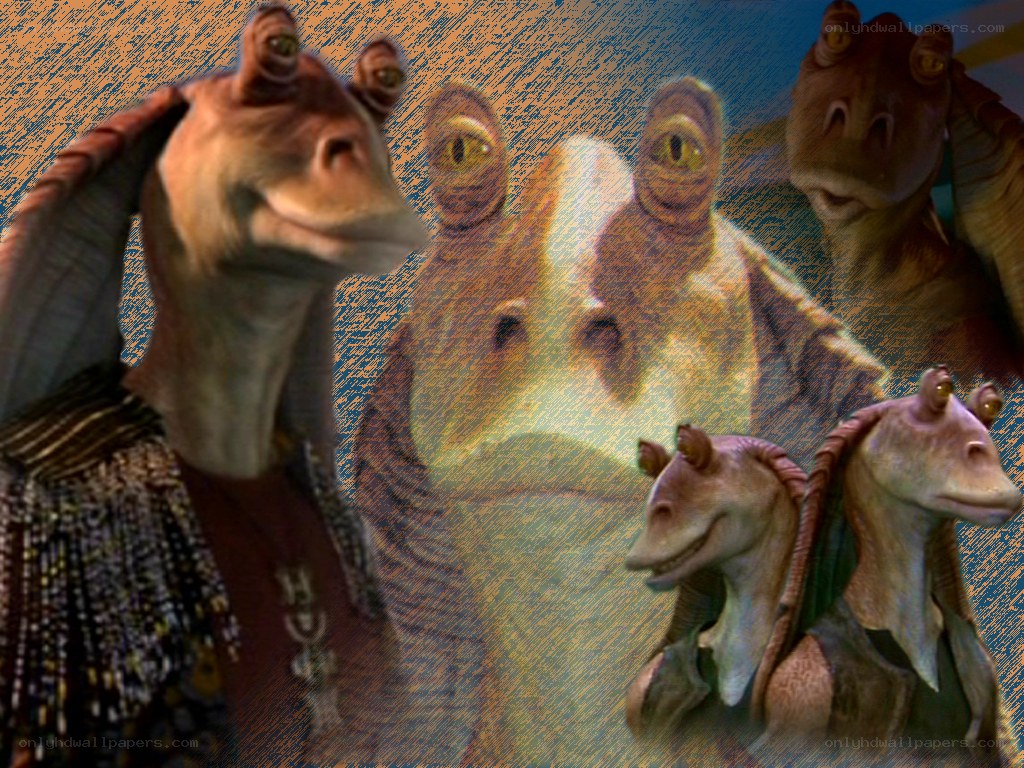 Multiple Gungan characters