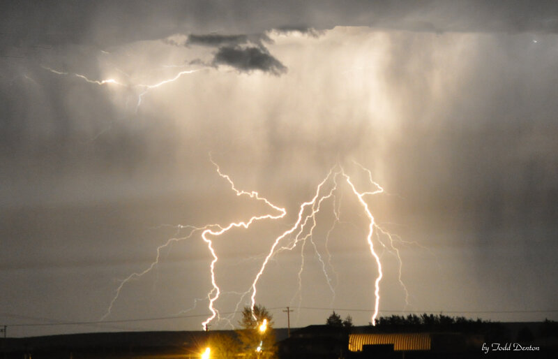 Multiple Lightning Strikes — Gray