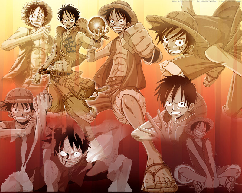 Multiple Luffy Characters