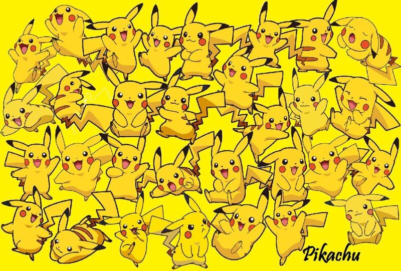 Multiple Pikachu Characters