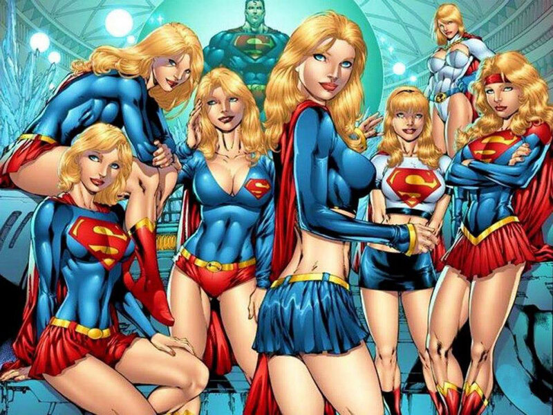 Multiple Supergirl Characters