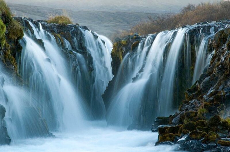 Multiple Waterfalls Cascading