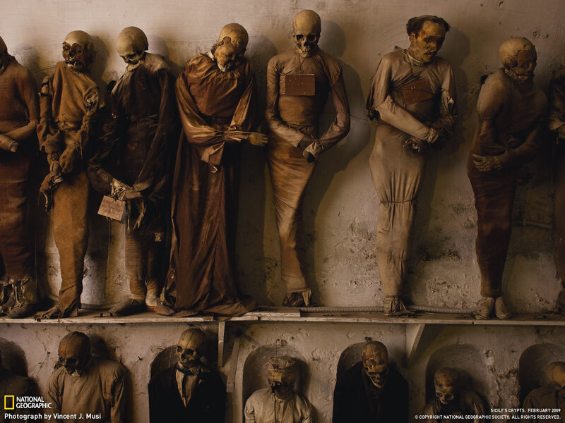 Mummies in Sicilian crypts