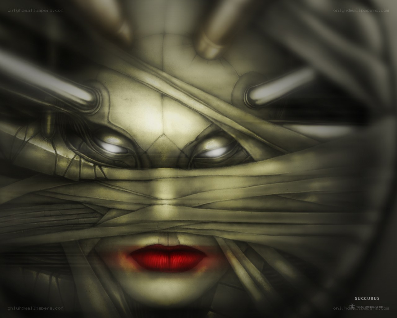 mummified alien face