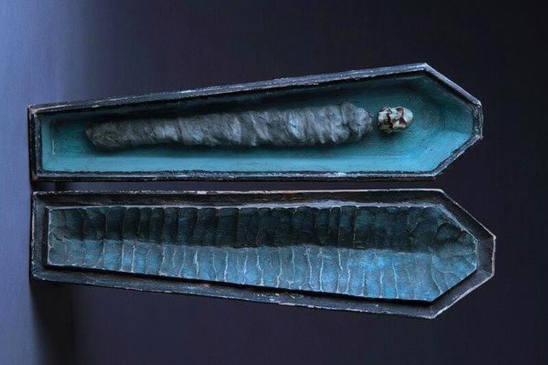 Mummified Body in Coffin