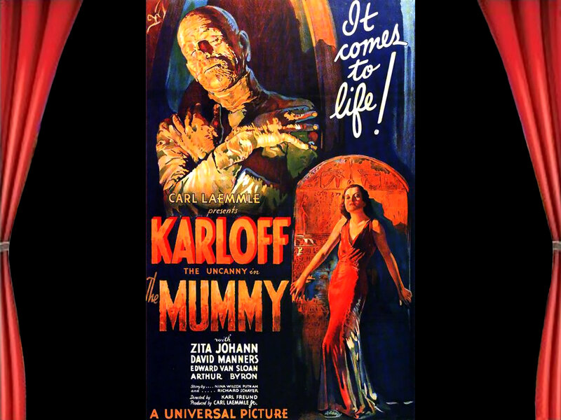 Mummy and Woman in Red