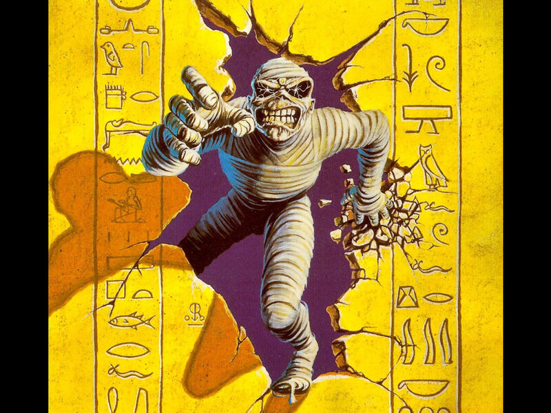 Mummy Breaking Through Wall — Yellow
