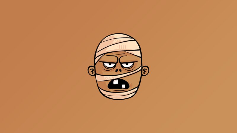 Mummy Character Head