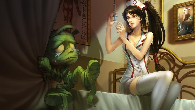 Mummy Character with Nurse