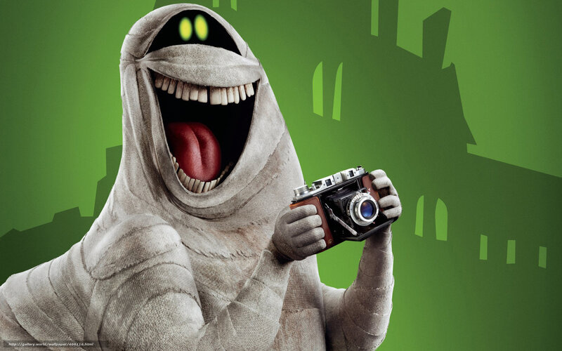mummy holding camera
