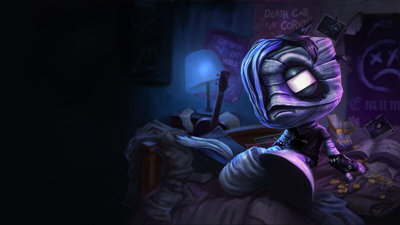 Mummy-like Character on Bed — Purple