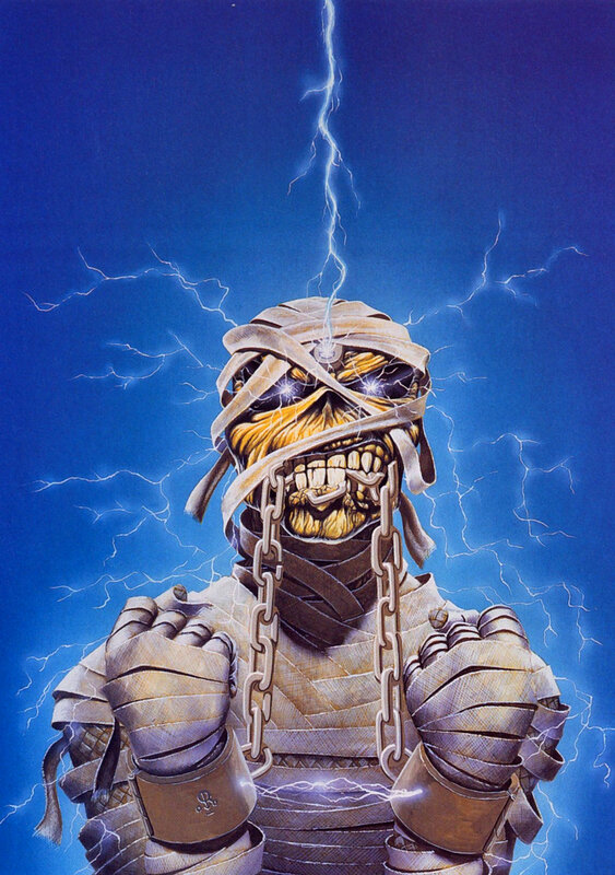 Mummy-like Character with Lightning